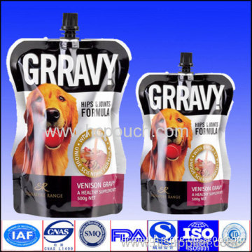 Shaped Aluminum Foil Liquid Bag With Spout 